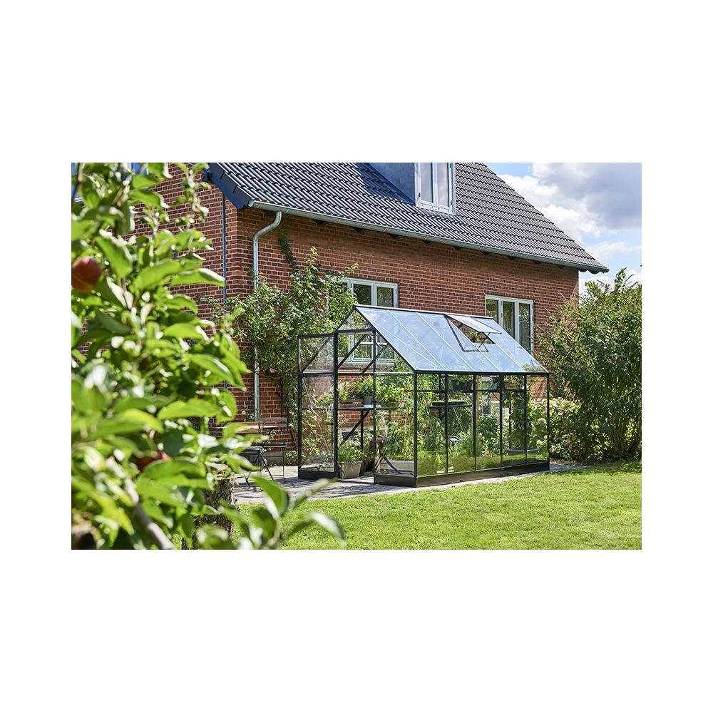 Halls Qube 610 6,4 M² Sort M/ 3 Mm Hærdet Glas - Drivhus 6 Halls Qube 610 6,4 M² Sort M/ 3 Mm Hærdet Glas - Drivhus - Billede 4
