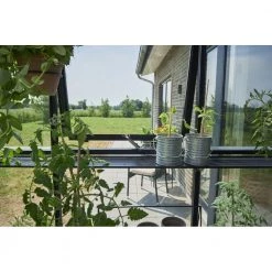 Halls Drivhus Qube Lean-to 68 Sort M/ 3 Mm Hærdet Glas - F09936 -Home Salgsbutik unnamed file 1012