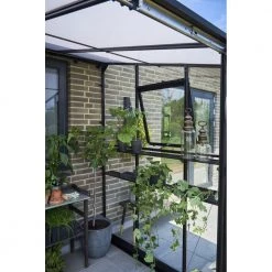 Halls Drivhus Qube Lean-to 68 Sort M/ 3 Mm Hærdet Glas - F09936 -Home Salgsbutik unnamed file 1013