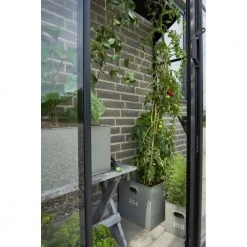 Halls Drivhus Qube Lean-to 62 Sort M/ 3 Mm Hærdet Glas - F09935 -Home Salgsbutik unnamed file 1078