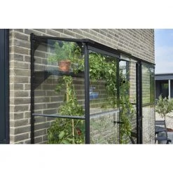 Halls Drivhus Qube Lean-to 62 Sort M/ 3 Mm Hærdet Glas - F09935 -Home Salgsbutik unnamed file 1079