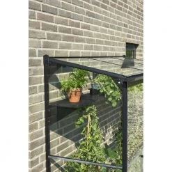 Halls Drivhus Qube Lean-to 62 Sort M/ 3 Mm Hærdet Glas - F09935 -Home Salgsbutik unnamed file 1082