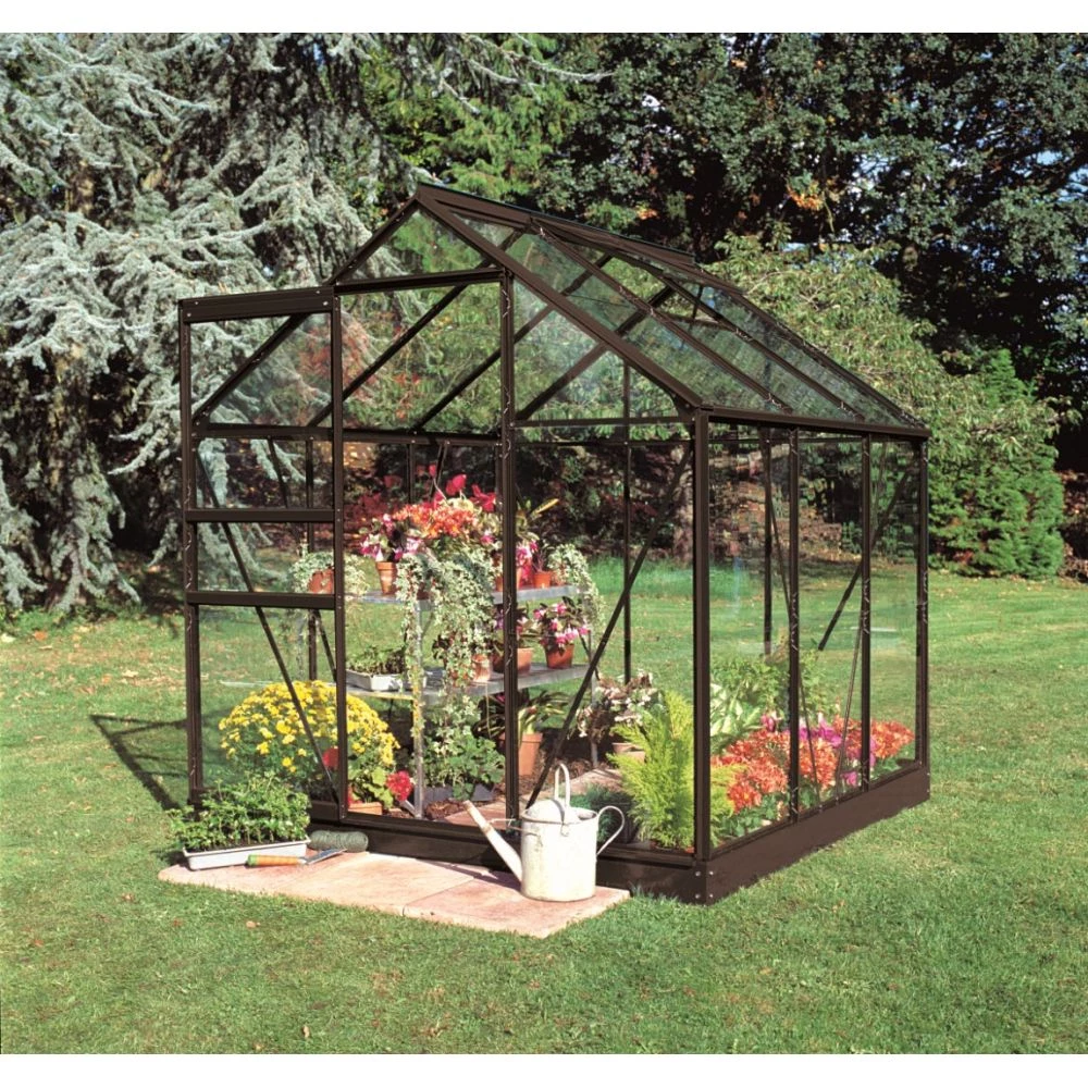 Halls Drivhus Popular 66 Sort M/3 Mm Glas - F09938 3 Halls Drivhus Popular 66 Sort M/3 Mm Glas - F09938