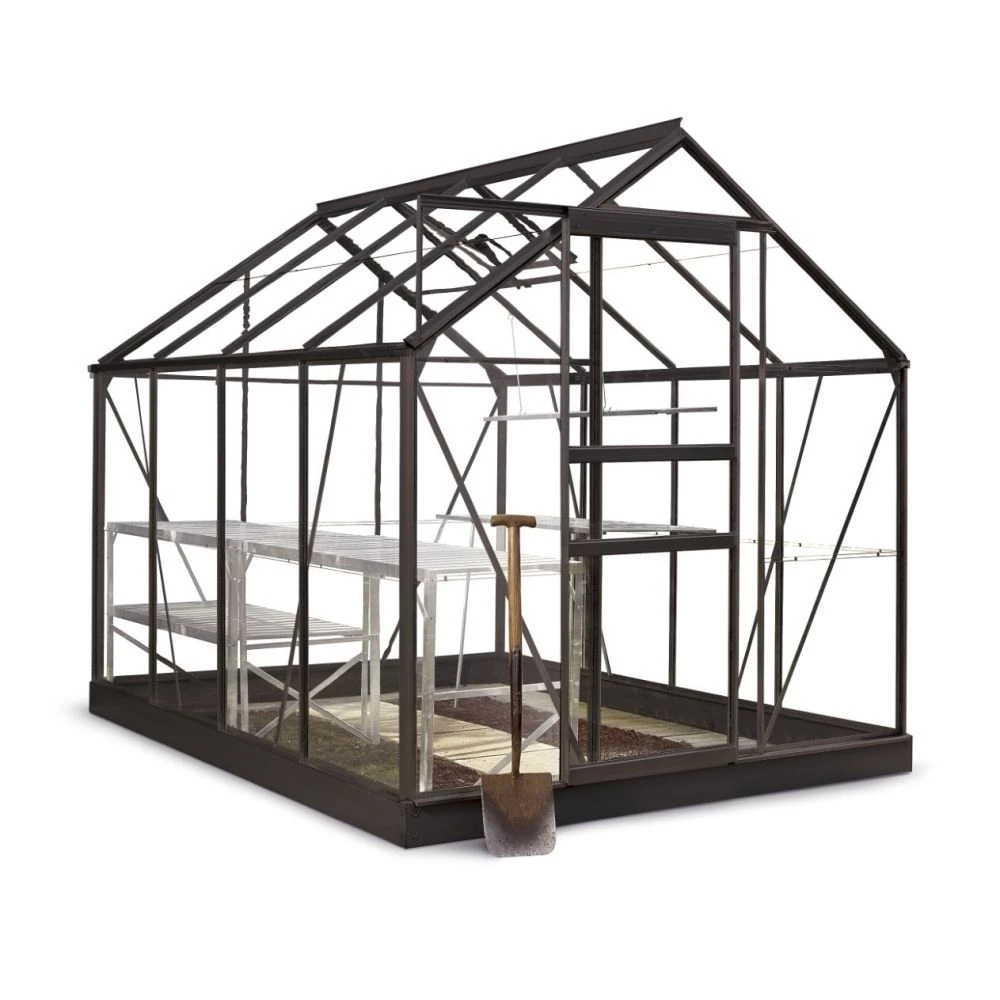 Halls Popular 5,0 M² Drivhus Sort Med 3 Mm Glas Inkl. Fundament 3 Halls Popular 5,0 M² Drivhus Sort Med 3 Mm Glas Inkl. Fundament