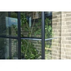 Halls Drivhus Qube Lean-to 42 Sort M/ 3 Mm Hærdet Glas - F09934 -Home Salgsbutik unnamed file 1108