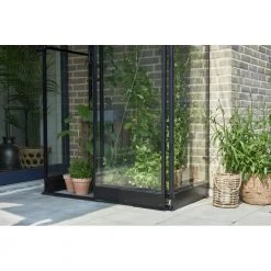 Halls Drivhus Qube Lean-to 42 Sort M/ 3 Mm Hærdet Glas - F09934 -Home Salgsbutik unnamed file 1109