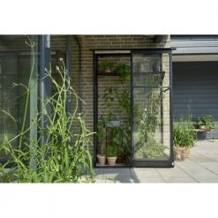 Halls Drivhus Qube Lean-to 42 Sort M/ 3 Mm Hærdet Glas - F09934 -Home Salgsbutik unnamed file 1110