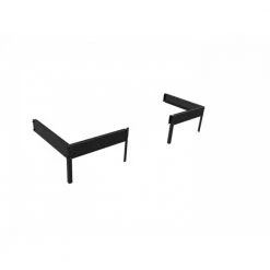 Halls Drivhus Fundament Qube Lean-to 62 - Sort - F06447