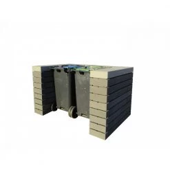 RBR Betongruppen RBR Nordic Wall BS Ramme Af. - 120x180x106 - Grå - Glat Støttemur