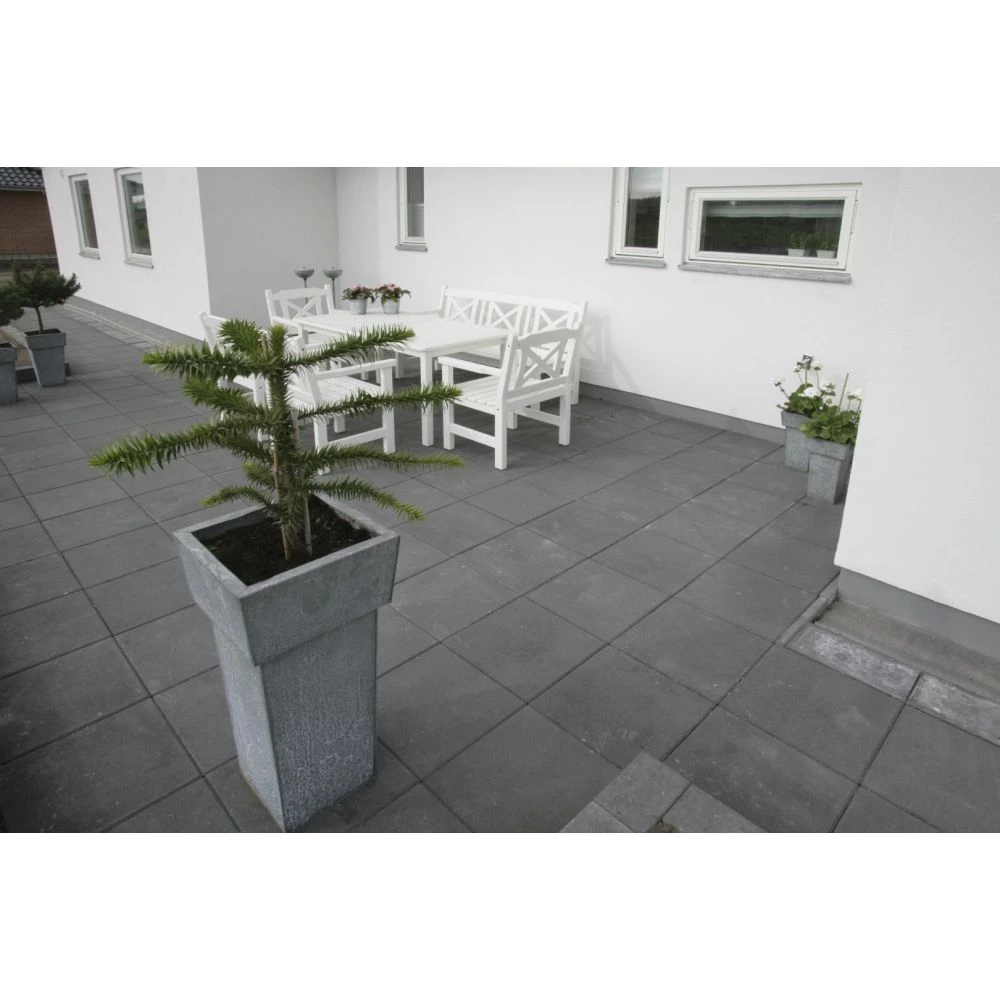 IBF Fliser 50x50x5 Cm Antracit 5 IBF Fliser 50x50x5 Cm Antracit - Billede 3