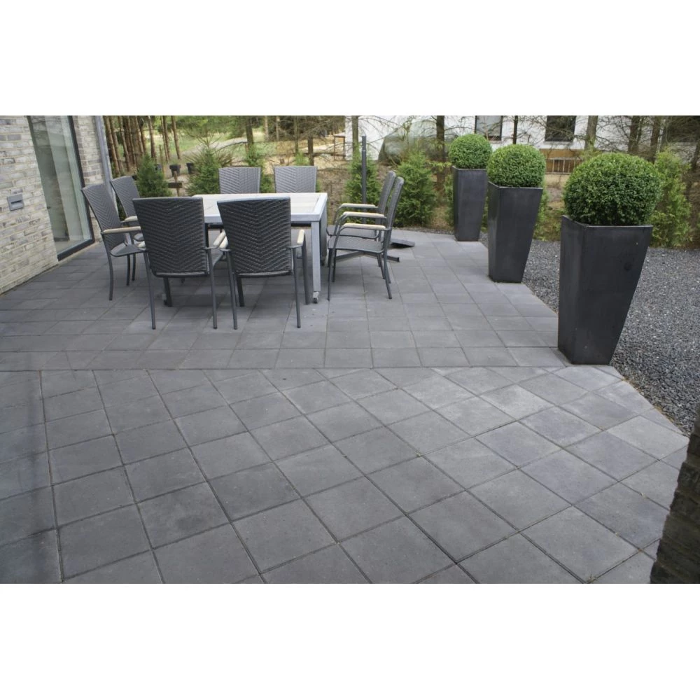 IBF Fliser 50x50x5 Cm Antracit 6 IBF Fliser 50x50x5 Cm Antracit - Billede 4