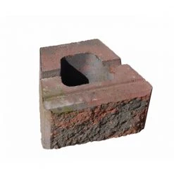 RBR Betongruppen RBR Lock Block XL - 26x30x15 - Rødmix - Knæk Støttemur