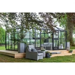 Juliana Grand Oase 18,8 M² Antracit M/3 Mm Hærdet Glas - F09850