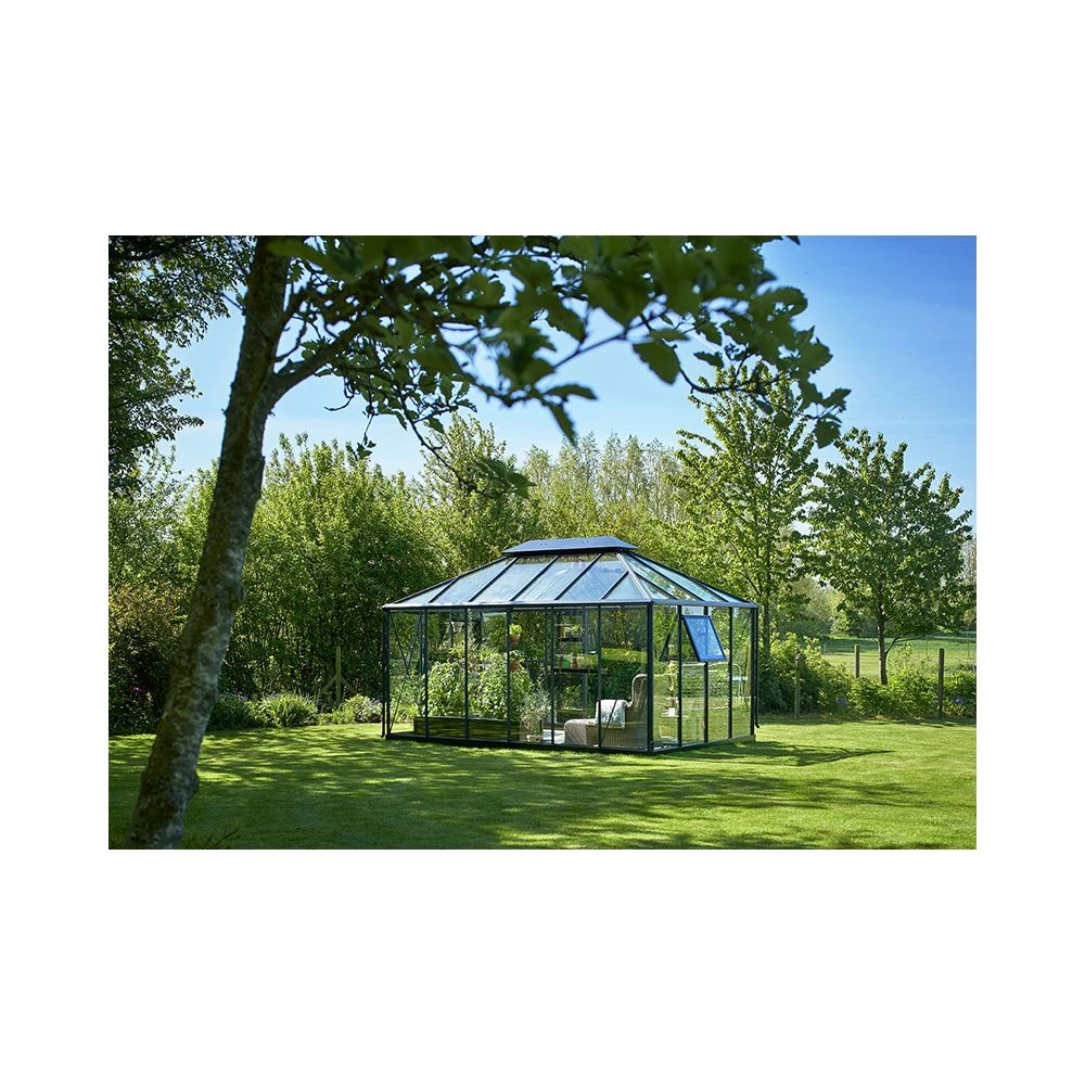 Juliana Grand Oase 13,0 M² Antracitgrå M/3 Mm Hærdet Glas - Drivhus 4 Juliana Grand Oase 13,0 M² Antracitgrå M/3 Mm Hærdet Glas - Drivhus - Billede 2
