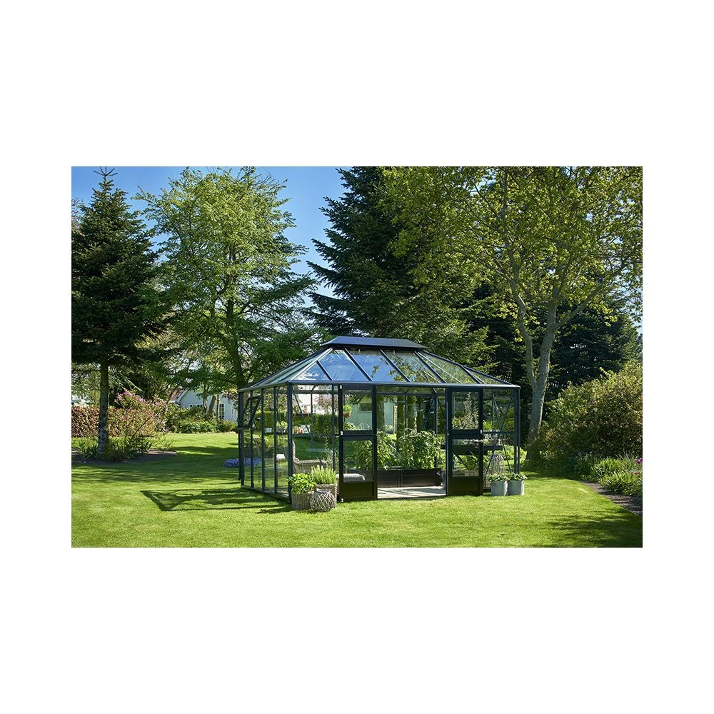 Juliana Grand Oase 13,0 M² Antracitgrå M/3 Mm Hærdet Glas - Drivhus 5 Juliana Grand Oase 13,0 M² Antracitgrå M/3 Mm Hærdet Glas - Drivhus - Billede 3