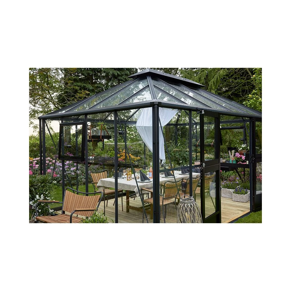 Juliana Grand Oase 13,0 M² Antracitgrå M/3 Mm Hærdet Glas - Drivhus 9 Juliana Grand Oase 13,0 M² Antracitgrå M/3 Mm Hærdet Glas - Drivhus - Billede 7