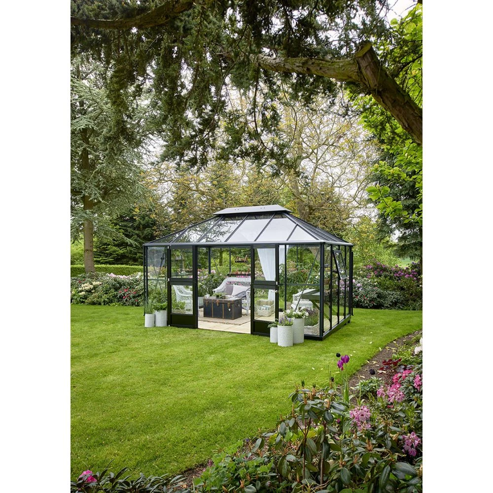 Juliana Grand Oase 13,0 M² Antracitgrå M/3 Mm Hærdet Glas - Drivhus 11 Juliana Grand Oase 13,0 M² Antracitgrå M/3 Mm Hærdet Glas - Drivhus - Billede 9