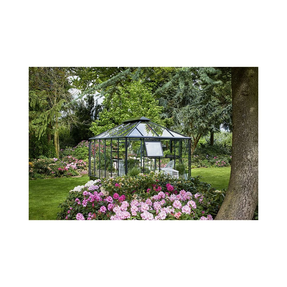 Juliana Grand Oase 13,0 M² Antracitgrå M/3 Mm Hærdet Glas - Drivhus 13 Juliana Grand Oase 13,0 M² Antracitgrå M/3 Mm Hærdet Glas - Drivhus - Billede 11