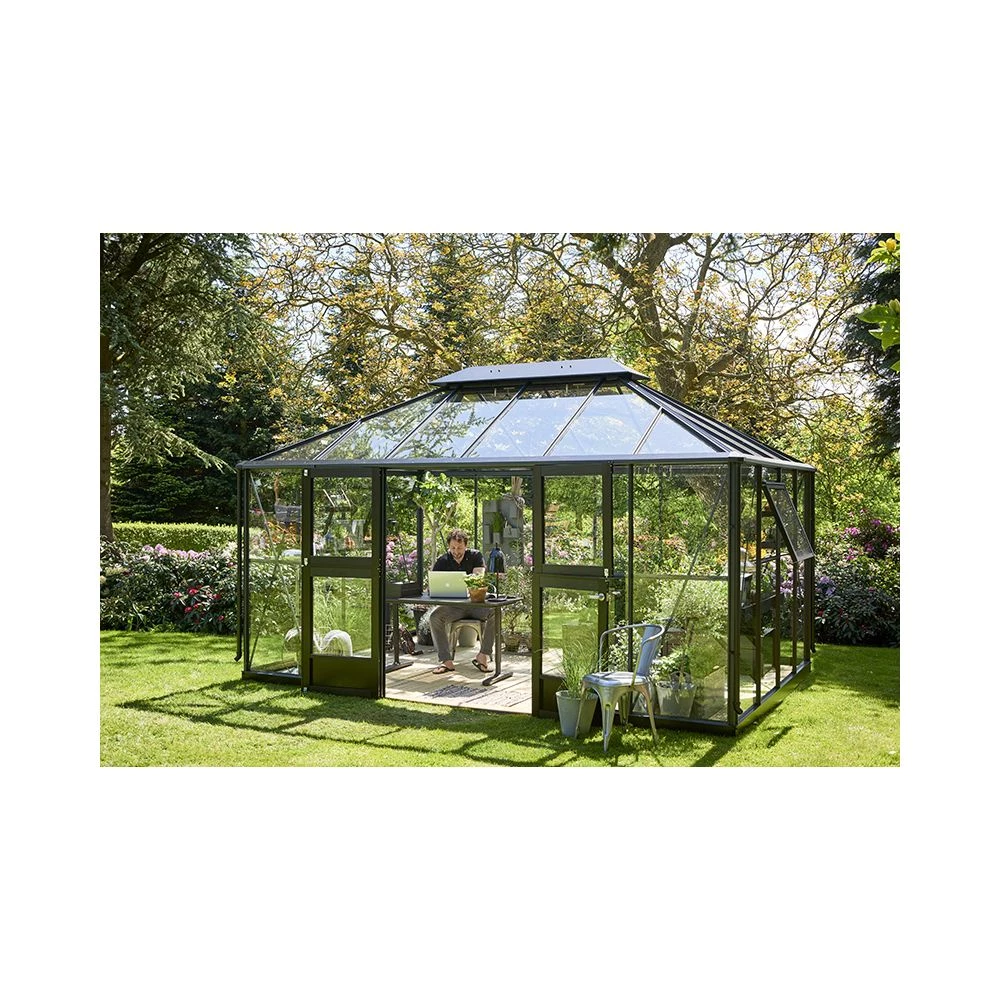 Juliana Grand Oase 13,0 M² Antracitgrå M/3 Mm Hærdet Glas - Drivhus 16 Juliana Grand Oase 13,0 M² Antracitgrå M/3 Mm Hærdet Glas - Drivhus - Billede 14