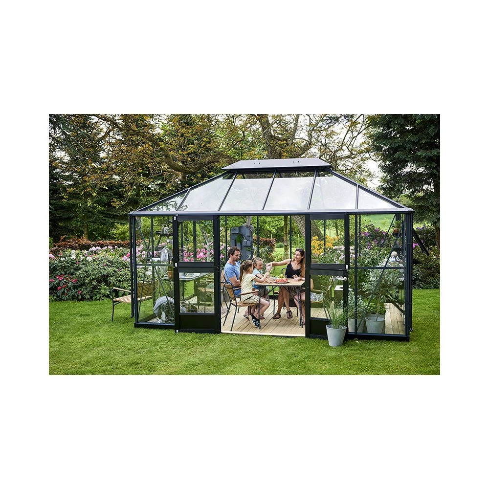 Juliana Grand Oase 13,0 M² Antracitgrå M/3 Mm Hærdet Glas - Drivhus 17 Juliana Grand Oase 13,0 M² Antracitgrå M/3 Mm Hærdet Glas - Drivhus - Billede 15