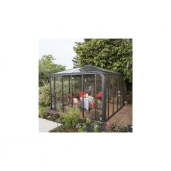 Canopia By Palram Palram - Canopia Ledro 3600 Lukket Havepavillon, Antracitgrå - 540-098