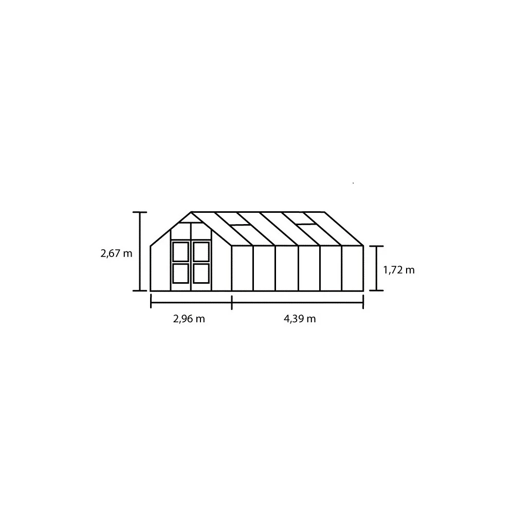 Juliana Premium 13,0 M² Antracitgrå M/ 3 Mm Hærdet Glas 6 Juliana Premium 13,0 M² Antracitgrå M/ 3 Mm Hærdet Glas - Billede 4