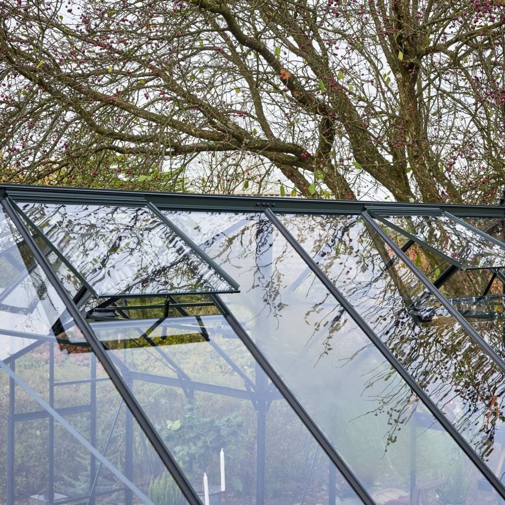 Halls Garden Room Grøn 12,9 M² M/3 Mm Hærdet Glas - Drivhus-Orangeri 7 Halls Garden Room Grøn 12,9 M² M/3 Mm Hærdet Glas - Drivhus-Orangeri - Billede 5