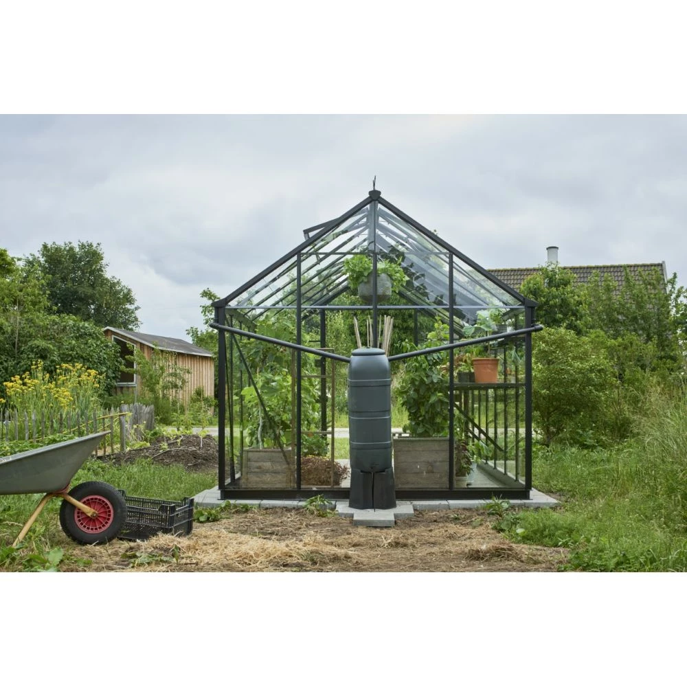 Halls Drivhus Blockley 814 Sort M/ 3 Mm Hærdet Glas - V01645 8 Halls Drivhus Blockley 814 Sort M/ 3 Mm Hærdet Glas - V01645 - Billede 6